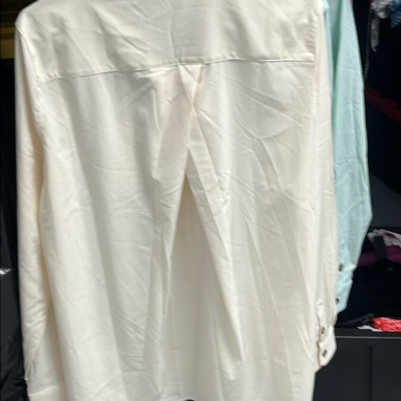 Zeroxposur size, large color, vanilla, sun protection, button-down top - Picture 8 of 13